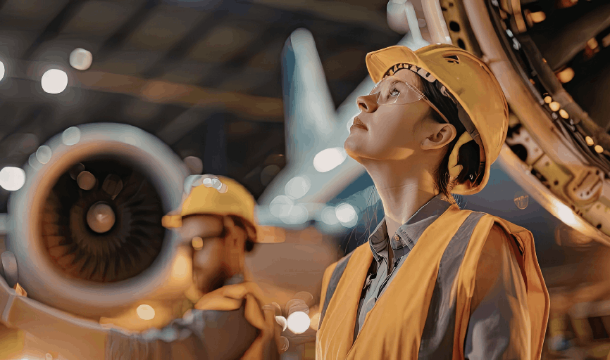 Trabajadores del sector aeronáutico